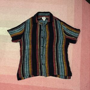 BDG Multicolor Striped Button Down Shirt